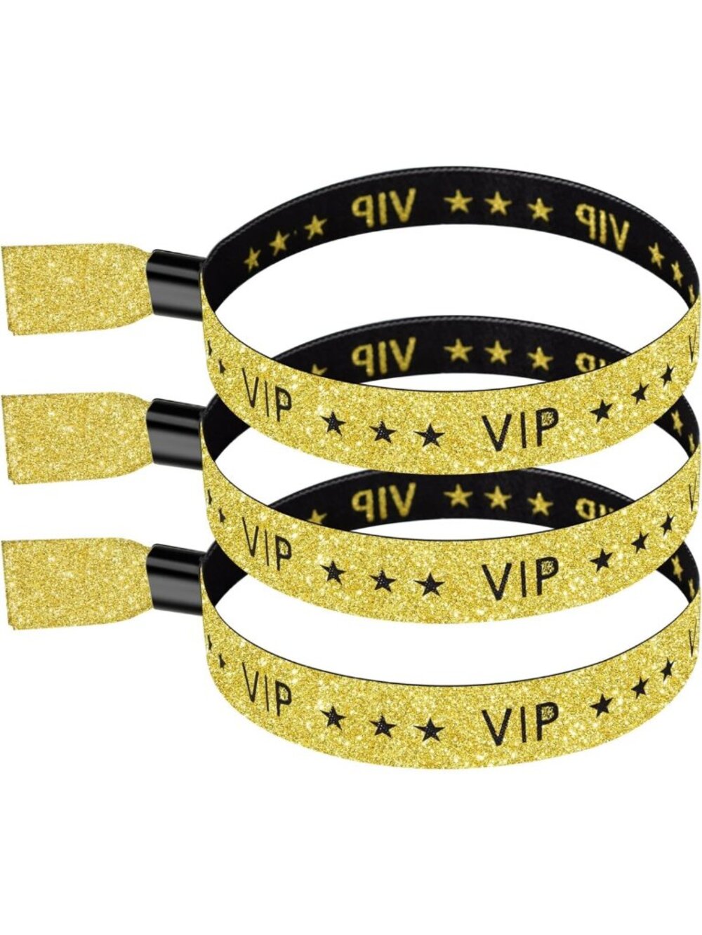 100 Premium Cloth Wristbands for Events - Adjustable Security Bracelets for